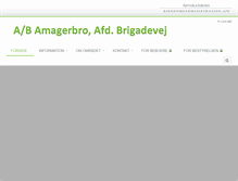 Tablet Screenshot of amagerbro-brigadevej.dk